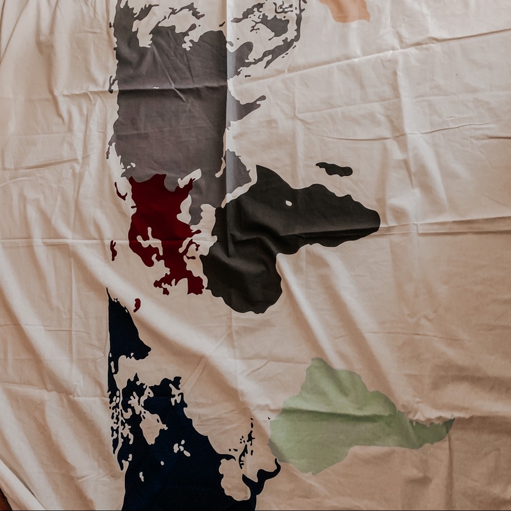 map of the world tapestry
